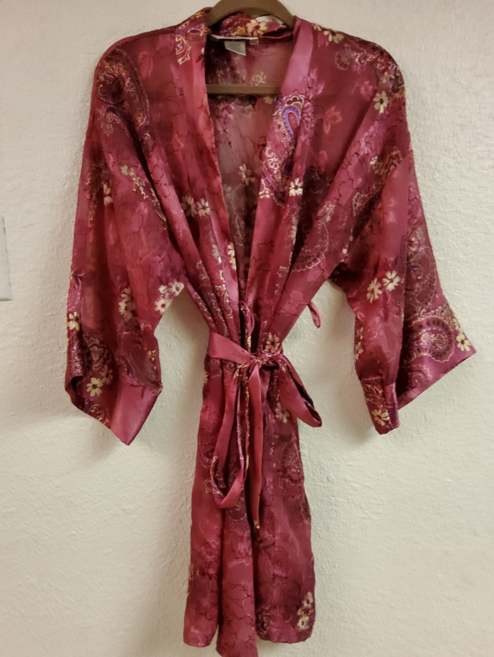 Vintage Sheer Floral Robe Duster